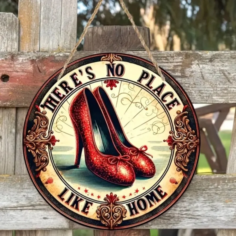 NWT! Wizard of Oz Dorothy Ruby Shoes Wall Hanging “There’s No Place Like Home”!
